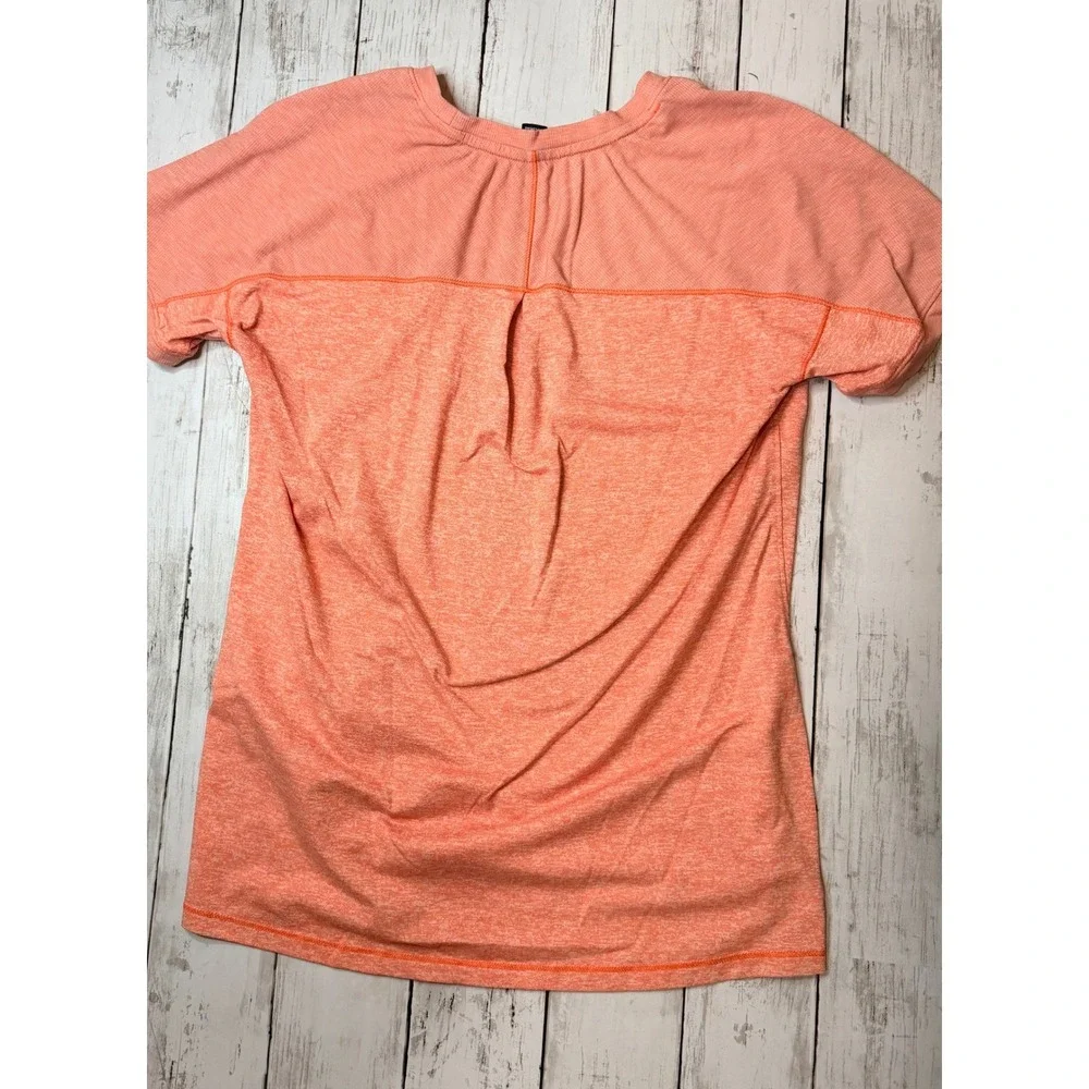 The North Face Womens Orange Space Dye Active T-Shirt Short Sleeve Small - Picture 4 of 10